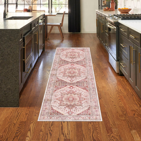 Nourison Vintage Home Vnh01 Ivory Red Rug - Nourison - 99446931559