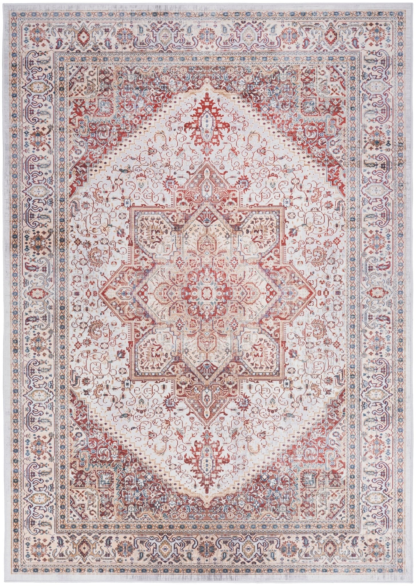 Nourison Vintage Home Vnh01 Ivory Red Rug - Nourison - 99446931566