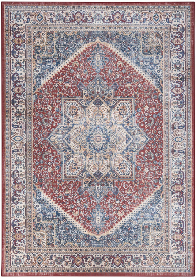 Nourison Vintage Home Vnh01 Red Blue Rug - Nourison - 99446930743