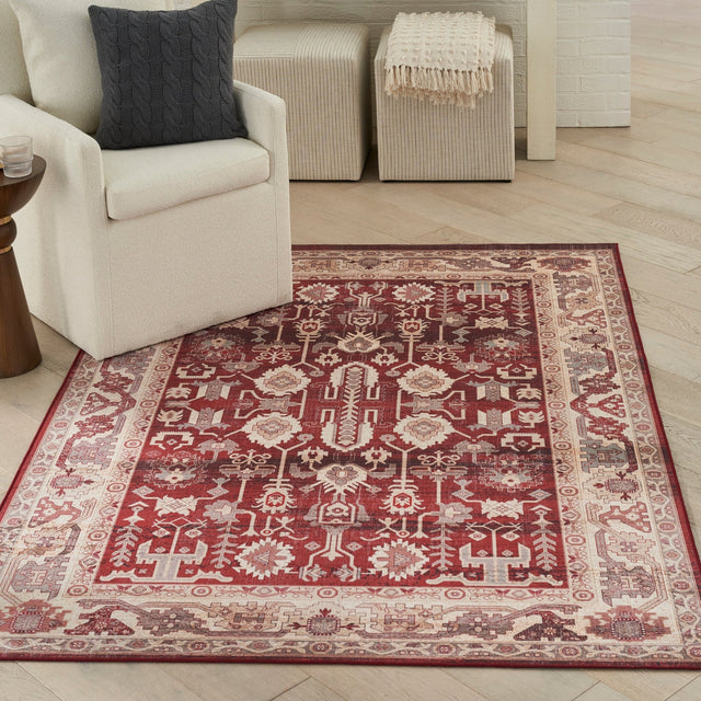 Nourison Vintage Home Vnh02 Red Rug - Nourison - 99446931894