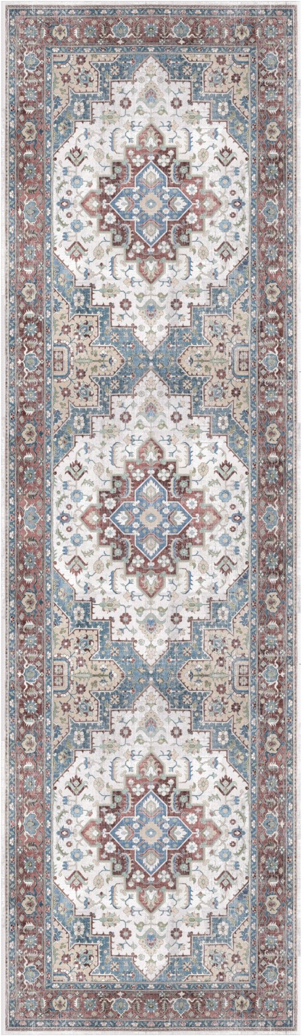 Nourison Vintage Home Vnh04 Ivory Red Rug - Nourison - 99446931726