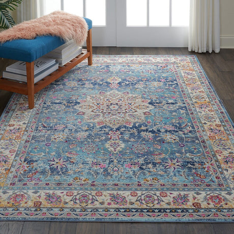 Nourison Vintage Kashan Vka01 Blue Rugs - Nourison - 99446454942