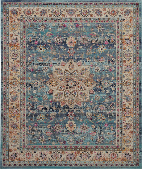 Nourison Vintage Kashan Vka01 Blue Rugs - Nourison - 99446454959