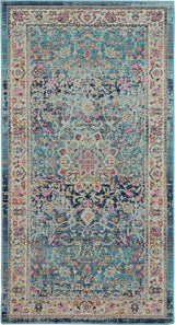 Nourison Vintage Kashan Vka01 Blue Rugs - Nourison - 99446454959