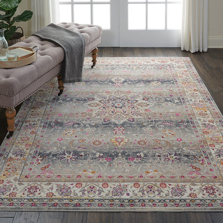 Nourison Vintage Kashan Vka01 Grey Rugs - Nourison - 99446455048