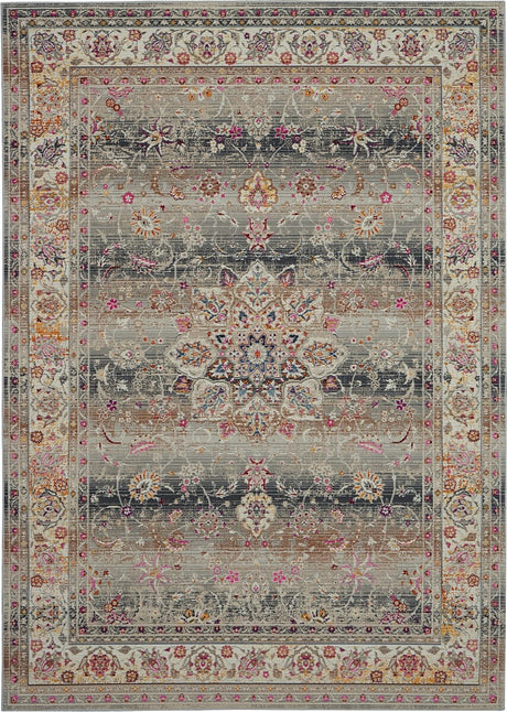 Nourison Vintage Kashan Vka01 Grey Rugs - Nourison - 99446455048