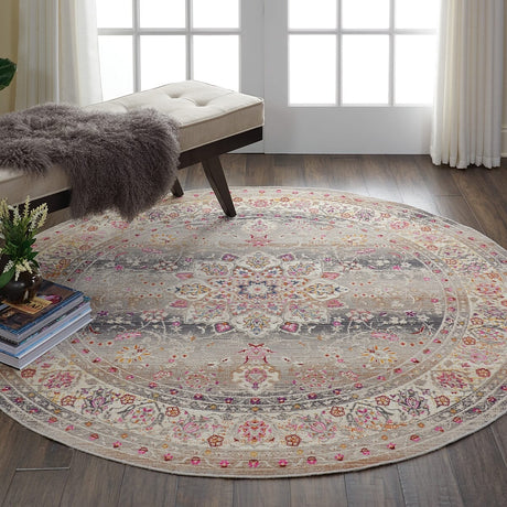 Nourison Vintage Kashan Vka01 Grey Rugs - Nourison - 99446455055