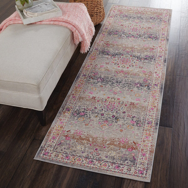 Nourison Vintage Kashan Vka01 Grey Rugs - Nourison - 99446455055