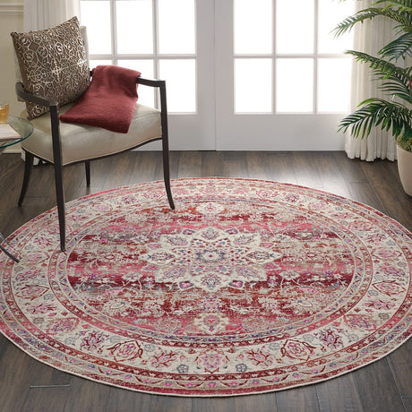 Nourison Vintage Kashan Vka01 Red Rugs - Nourison - 99446455161