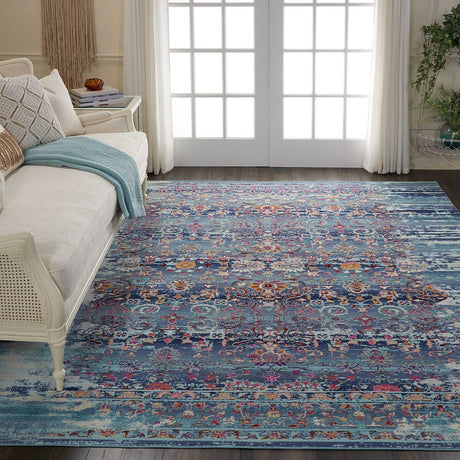 Nourison Vintage Kashan Vka02 Blue Rugs - Nourison - 99446455291