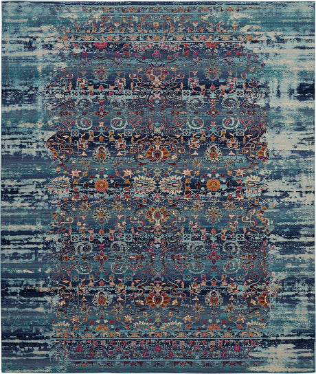 Nourison Vintage Kashan Vka02 Blue Rugs - Nourison - 99446455307