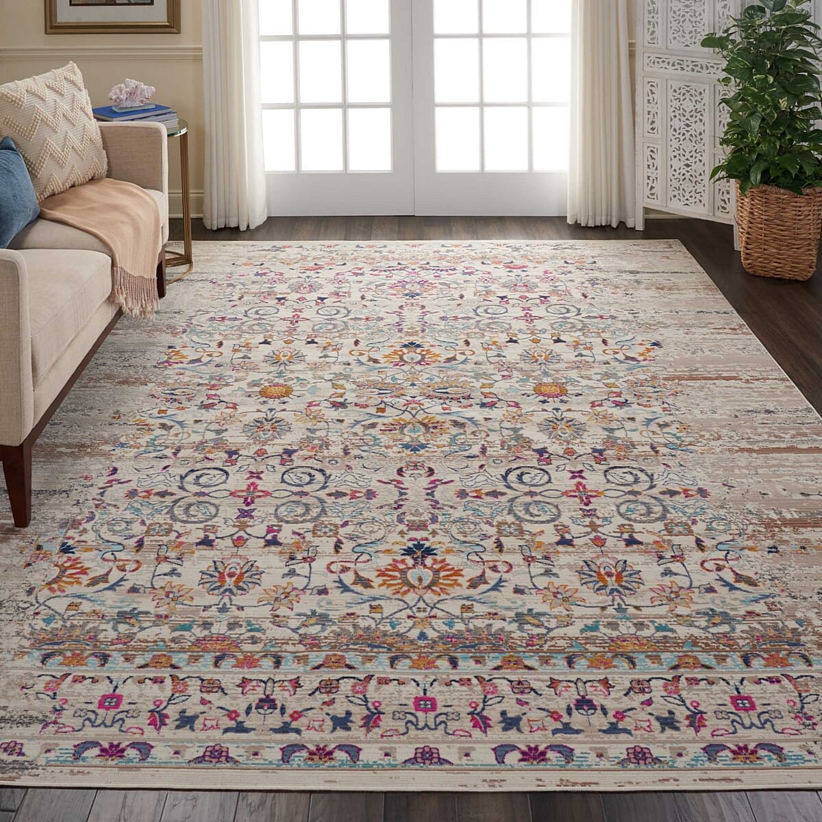 Nourison Vintage Kashan Vka02 Ivory Rugs - Nourison - 99446455390