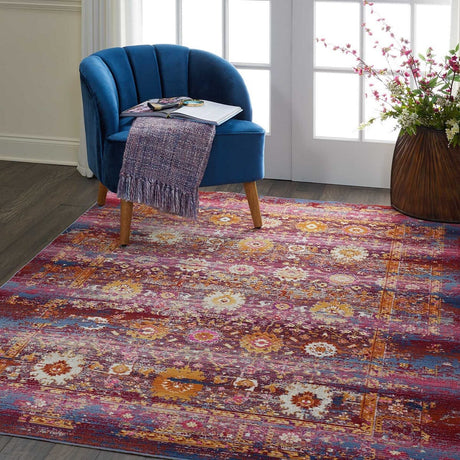Nourison Vintage Kashan Vka03 Red / Multicolor Rugs - Nourison - 99446455505