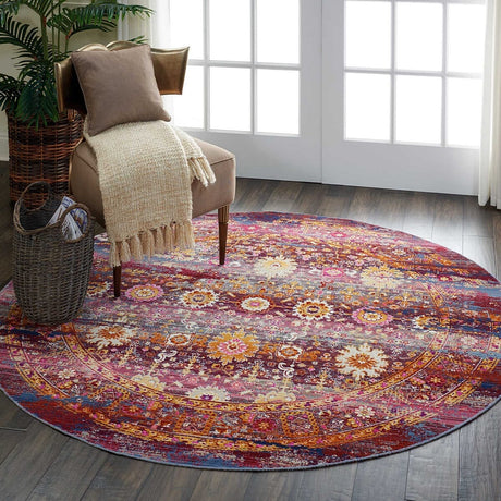 Nourison Vintage Kashan Vka03 Red / Multicolor Rugs - Nourison - 99446455512