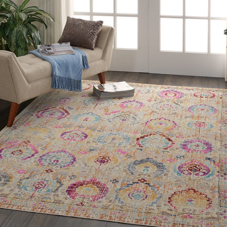 Nourison Vintage Kashan Vka04 Ivory / Multicolor Rugs - Nourison - 99446455628