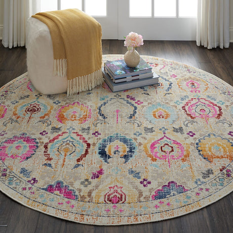 Nourison Vintage Kashan Vka04 Ivory / Multicolor Rugs - Nourison - 99446455635