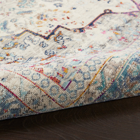 Nourison Vintage Kashan Vka07 Ivory Blue Rugs - Nourison - 99446812070