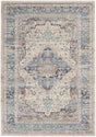 Nourison Vintage Kashan Vka07 Ivory Blue Rugs - Nourison - 99446812087