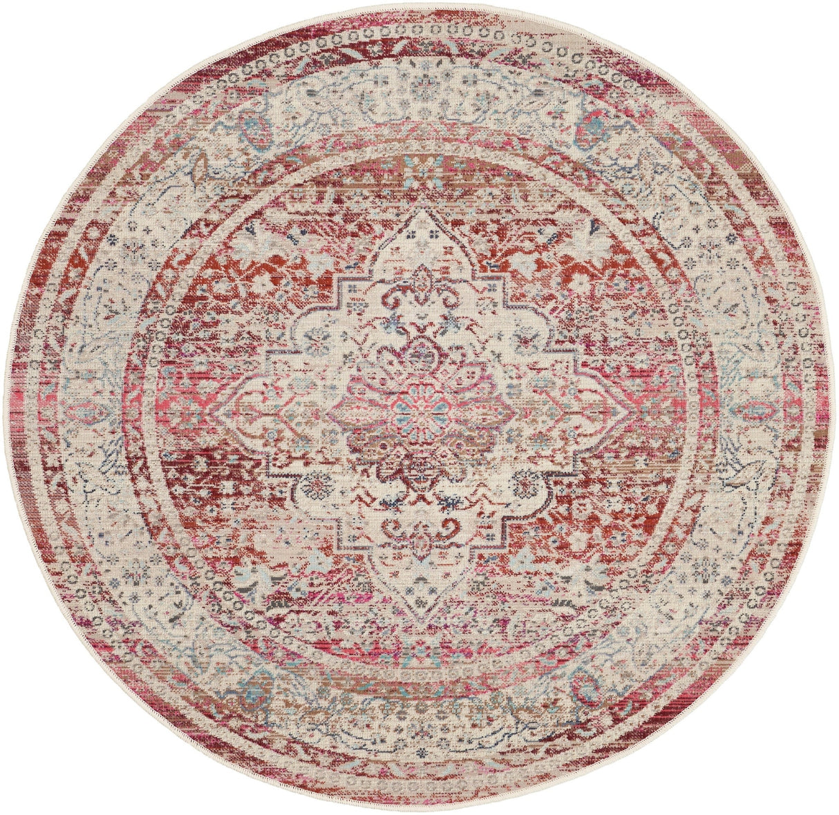 Nourison Vintage Kashan Vka07 Red/Ivory Rugs - Nourison - 99446812193