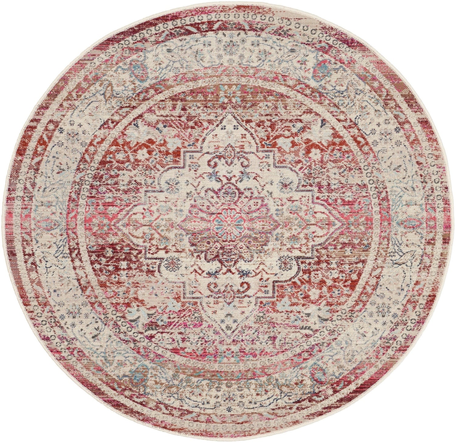 Nourison Vintage Kashan Vka07 Red/Ivory Rugs - Nourison - 99446812193