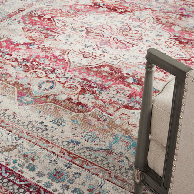 Nourison Vintage Kashan Vka07 Red/Ivory Rugs - Nourison - 99446812193
