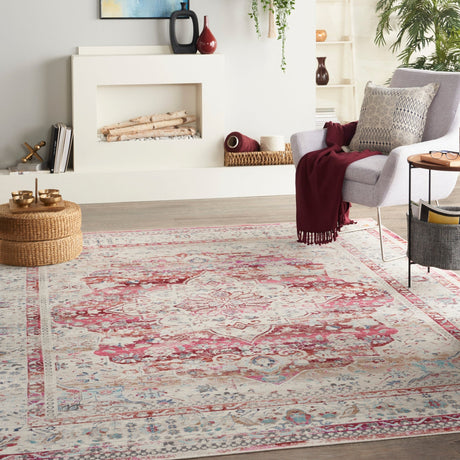 Nourison Vintage Kashan Vka07 Red/Ivory Rugs - Nourison - 99446812209