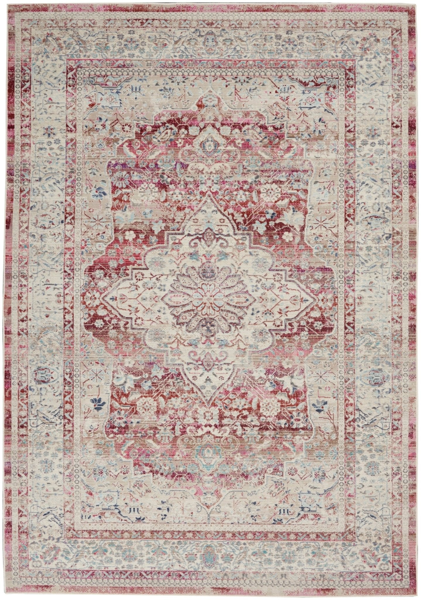 Nourison Vintage Kashan Vka07 Red/Ivory Rugs - Nourison - 99446812209