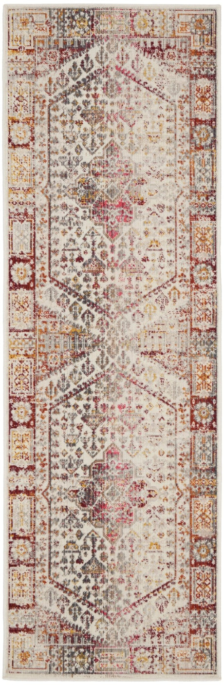Nourison Vintage Kashan Vka08 Ivory Red Rugs - Nourison - 99446852328
