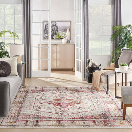 Nourison Vintage Kashan Vka08 Ivory Red Rugs - Nourison - 99446852403