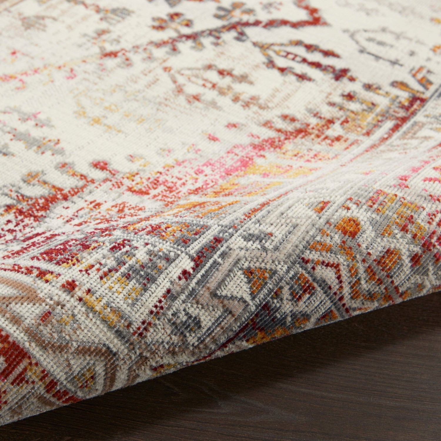 Nourison Vintage Kashan Vka08 Ivory Red Rugs - Nourison - 99446852403