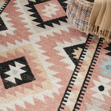 Nourison Washable Decor Wsd04 Ivory Multicolor Rug - Nourison - 99446974808