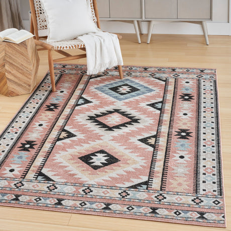 Nourison Washable Decor Wsd04 Ivory Multicolor Rug - Nourison - 99446974808
