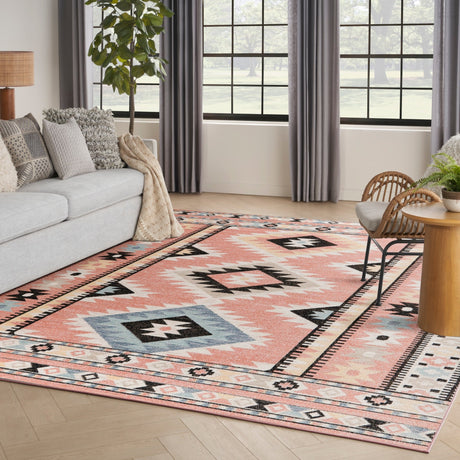 Nourison Washable Decor Wsd04 Ivory Multicolor Rug - Nourison - 99446974815