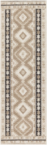Nourison Washable Decor Wsd06 Beige Black Rug - Nourison - 99446974884