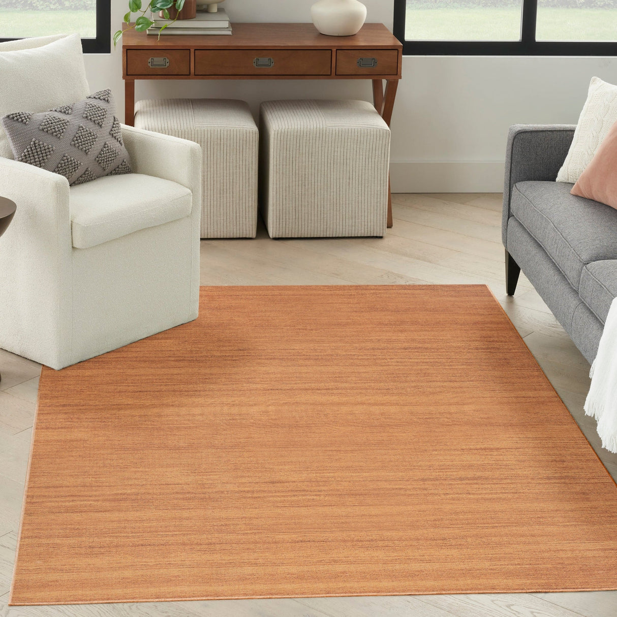 Nourison Washable Essentials Wae01 Copper Rug - Nourison - 99446950079