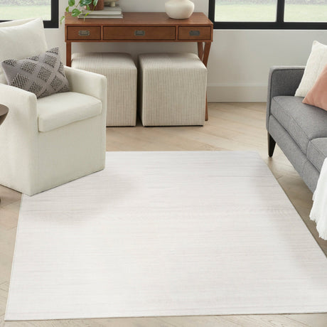 Nourison Washable Essentials Wae01 Ivory Grey Rug - Nourison - 99446950239