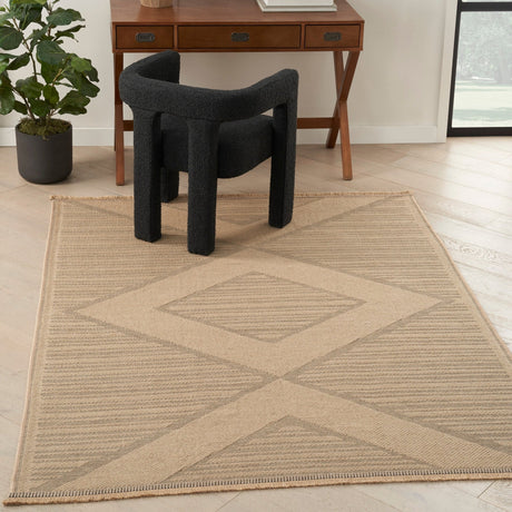 Nourison Washable Jute Wsj01 Natural Beige Rug - Nourison - 99446906540