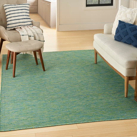 Nourison Washable Solutions Wsl01 Blue/Green Rug - Nourison - 99446910301