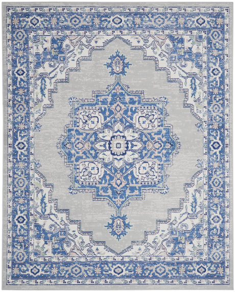 Nourison Whimsicle Whs03 Grey Blue Rugs - Nourison - 99446831361