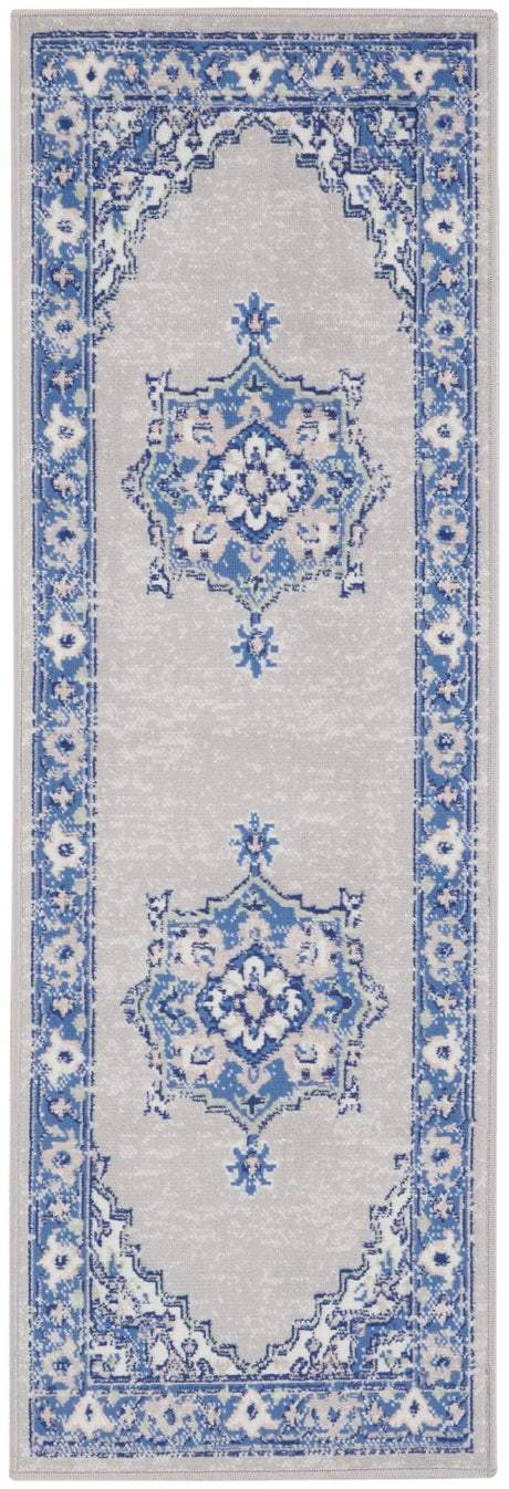 Nourison Whimsicle Whs03 Grey Blue Rugs - Nourison - 99446831378