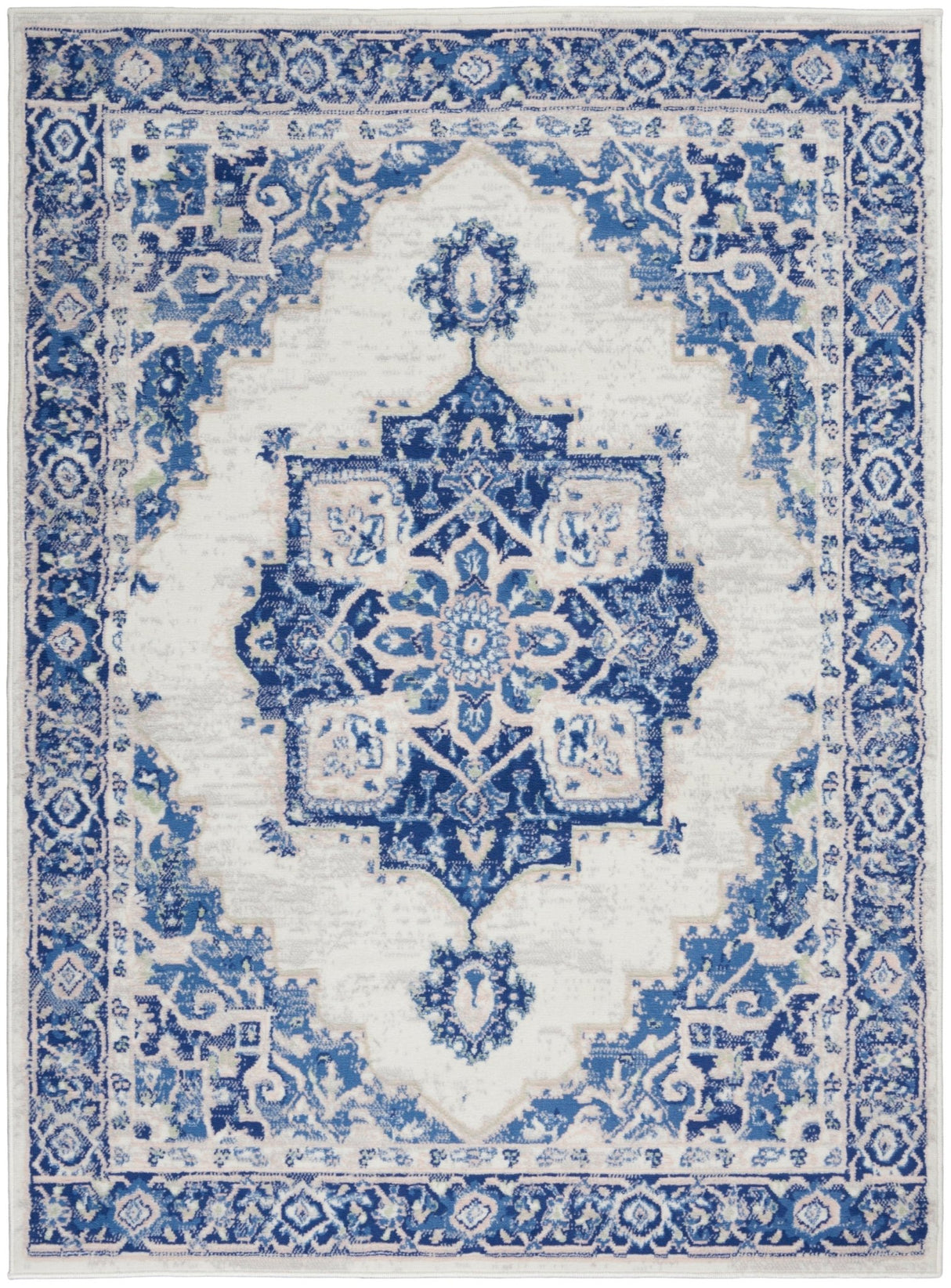 Nourison Whimsicle Whs03 Ivory Blue Rugs - Nourison - 99446831187