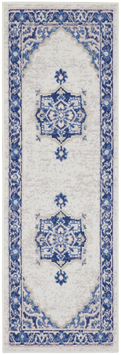 Nourison Whimsicle Whs03 Ivory Blue Rugs - Nourison - 99446831194