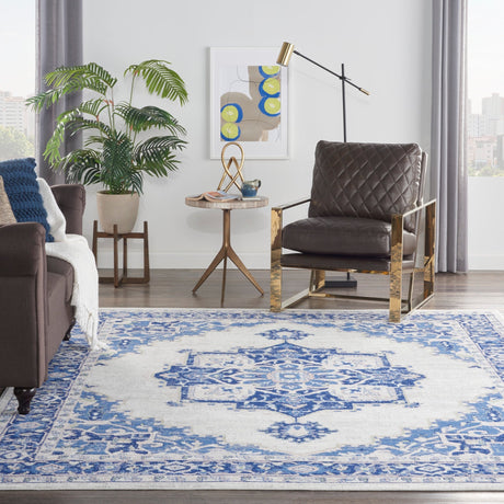 Nourison Whimsicle Whs03 Ivory Blue Rugs - Nourison - 99446831279