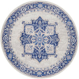 Nourison Whimsicle Whs03 Ivory Blue Rugs - Nourison - 99446831279