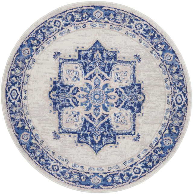 Nourison Whimsicle Whs03 Ivory Blue Rugs - Nourison - 99446831279
