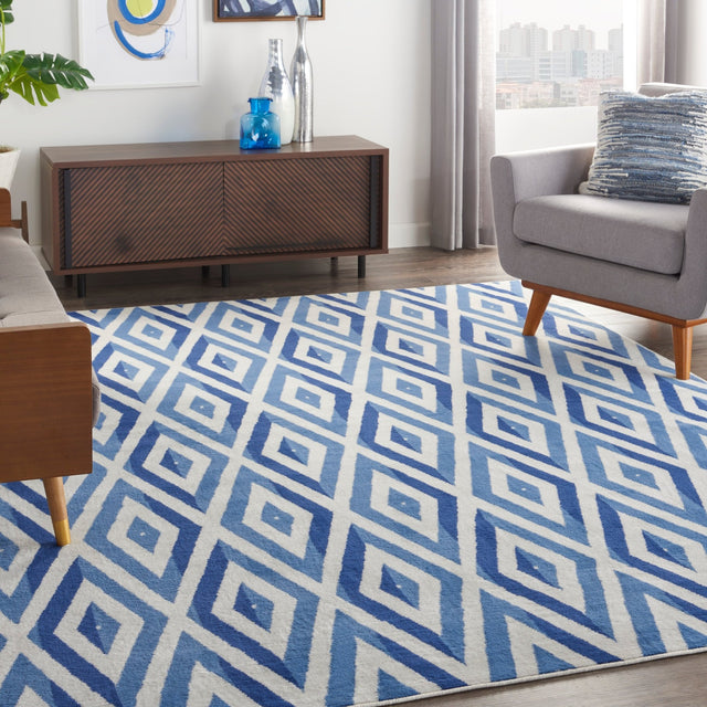 Nourison Whimsicle Whs04 Ivory Blue Rugs - Nourison - 99446831705