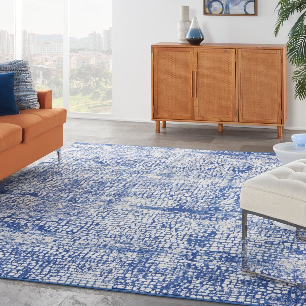 Nourison Whimsicle Whs07 Ivory Navy Rugs - Nourison - 99446832672