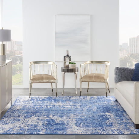 Nourison Whimsicle Whs08 Blue Ivory Rugs - Nourison - 99446832849