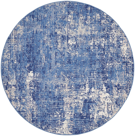 Nourison Whimsicle Whs08 Blue Ivory Rugs - Nourison - 99446832849