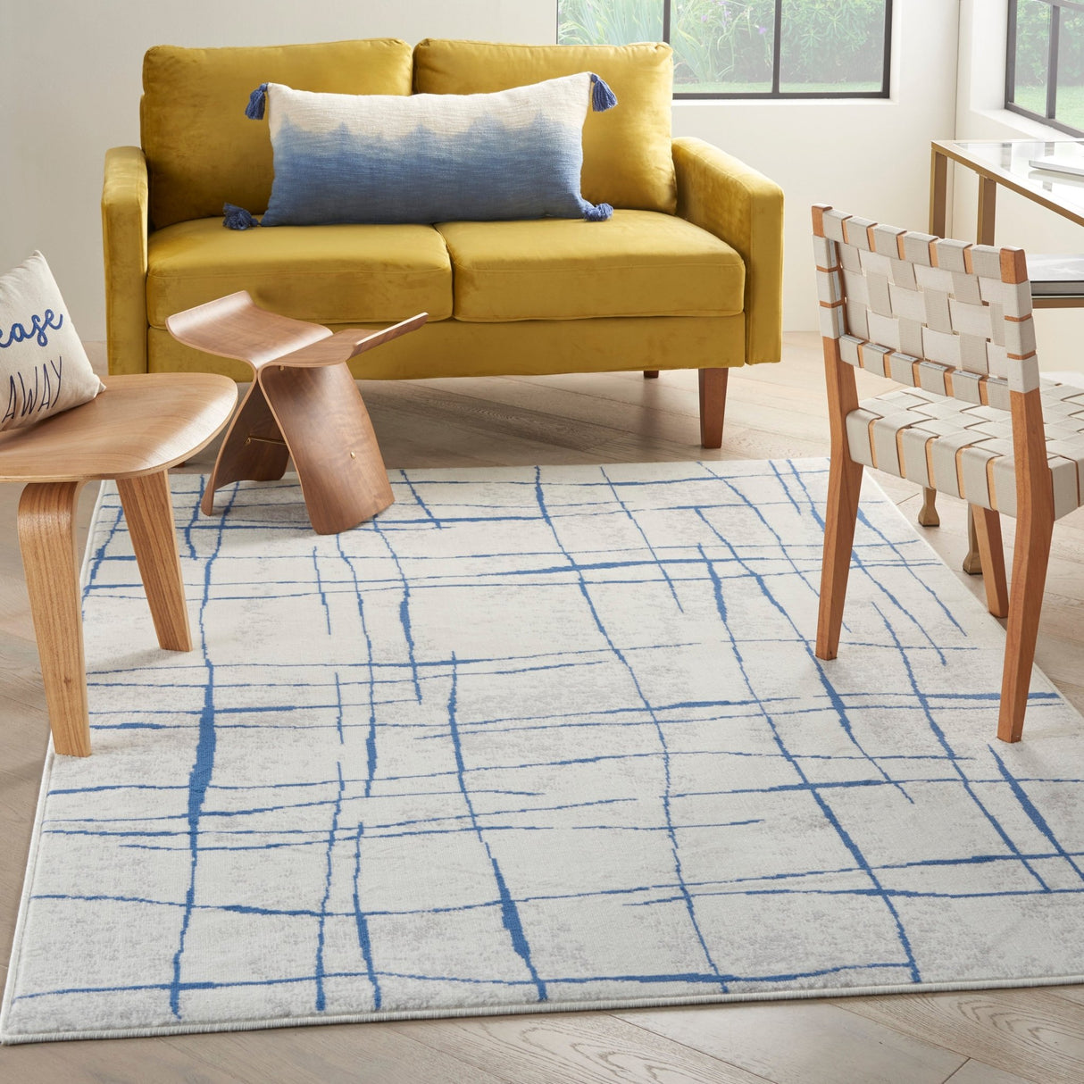 Nourison Whimsicle Whs09 Ivory Blue Rugs - Nourison - 99446832917